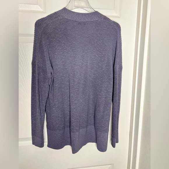 NWOT Madewell Purple Button Front Knit Oversized Cardigan Sweater Sz XXS - Picture 7 of 10